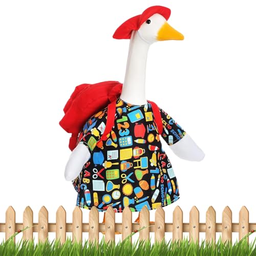 Schulstart Gänse Kostüm, Schulrucksack Garten Gans Kostüm, 1 Set Klassenraum Outdoor Verkleidung für Feiertage Geburtstage Kunst Deko Garten Schulstart Gänse Kostüm, Schulrucksack Garten Gans Kostüm, 1 Set Klassenraum Outdoor Verkleidung für Feiertage Geburtstage Kunst Deko Garten von Generisch