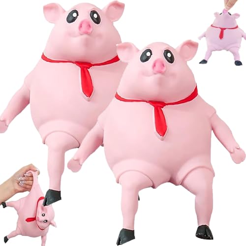 Schwein Quetsch Spielzeug,Quetsch Spielzeug Schwein,Schwein Quetsch,Schwein Quetschspielzeug,Quetsch Schwein,Quetschschwein,Schwein Zum Quetschen (2*Große Größe) von Generisch