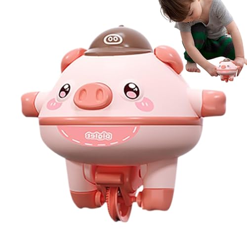 Schweinespielzeug für Kinder, laufendes Schweinespielzeug - Niedliches Schwein-Neuheits-Seilseil-Lauf-Einrad-Spielzeug,Fingerspitzen-Gyroskop, Seiltanz-Schwein-Einradspielzeug für Mädchen und Jungen von Generisch