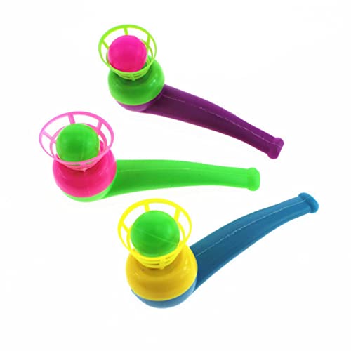 Schwimmender Blow Pipe Toy Ball, schwimmendes Blow Ball Pipe -Spiel, Blasenspiele für Kinder, Bildungsspielzeug ausbalancieren Blowing -Spiel, sensorisches Babyspielzeug, Lernen von Bildungsspielzeug von Generisch