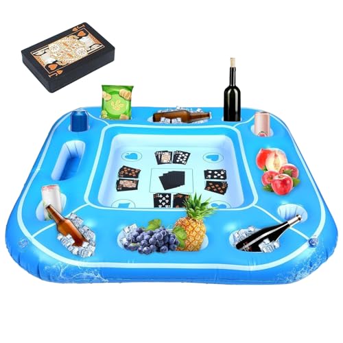 Schwimmender Pool Spieltisch,wasserdichte Spielkarten-Ablage | Tragbarer Wasserdichter Schreibtisch Für Kinder Familie Erwachsene Outdoor Sommer See Schwimmender Pool Spieltisch,wasserdichte Spielkarten-Ablage | Tragbarer Wasserdichter Schreibtisch Für Kinder Familie Erwachsene Outdoor Sommer See von Generisch