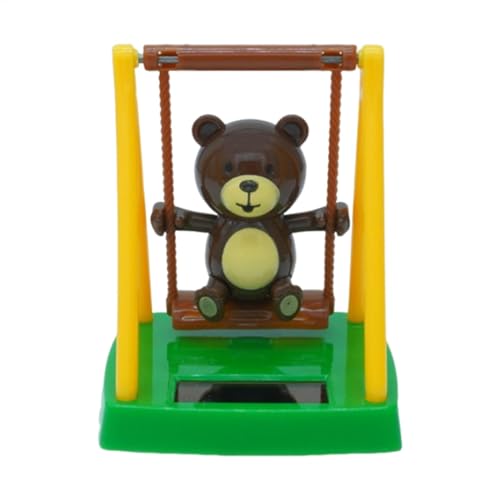 Schwingendes Solar-Tänzer-Spielzeug, Solar-Armaturenbrett-Puppe-Niedlicher Swing Bear Solar Dancing Bear Toy,Solar-Armaturenbrett-Puppe, Dekoratives Schaukelspielzeug Für Auto, Ornament, Armaturenbr von Generisch