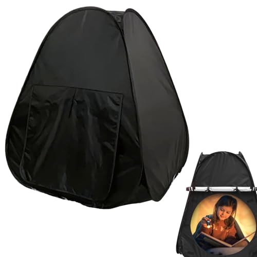 Sensorisches Spielzeug - Beruhigungszelt, kleinkinds Indoor Spielhaus, Schwarzes Kinderzelt | Sensorische Ecke Versteck zum Schlafen und Spielen, Entspannungszelt für Zuhause und Klassenzimmer Sensorisches Spielzeug - Beruhigungszelt, kleinkinds Indoor Spielhaus, Schwarzes Kinderzelt | Sensorische Ecke Versteck zum Schlafen und Spielen, Entspannungszelt für Zuhause und Klassenzimmer von Generisch