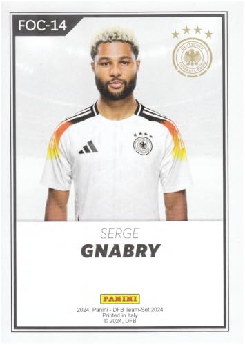 Serge Gnabry DFB-Team 2024 Rechtsaußen Fußball Sammelkarte FOC-14 Panini von Generisch