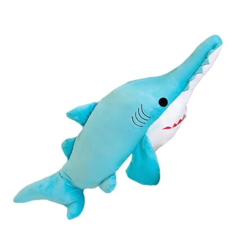 Shark Toys Gefüllter Hai fürs Bett, realistisches Hai-Umarmungskissen, warmer, nicht reizender Plüsch für Bett, Stuhl, Couchtisch von Generisch