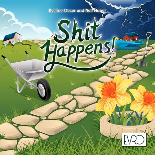 Shit Happens! – Das fiese Familienspiel für 2-4 Spieler von EVRO, ab 8 Jahren, 30-45 Minuten Spielzeit, Deutsch von Generisch