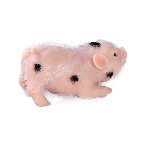 Silicone Pigs Doll, Realistic Pig Figurines, 4.8x2.05in Cute Animal Toys, Full Silicone Material, Soft Touch Feel Animals for Living Room, Home Decorations von Generisch