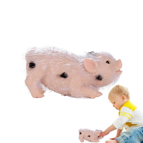 Silikontiere Schweine, Silikonschweiner Puppenspielzeug | Realistische Ferkel Spielzeug voll Silikonschweine Puppe - Miniaturtier Figuren weiche Raumdekor für Kinder & von Generisch