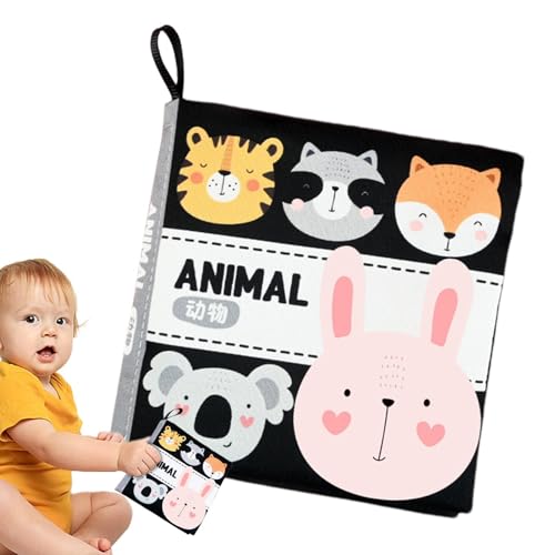 Sinnesbücher,Badebücher für Kinder | Weißes und schwarzes Badebuch | Wasserdichtes Kinderbuch-Badespielzeug, weiche interaktive Bücher aus zerknittertem Stoff, frühes Lernspielzeug für Jungen und Mädc Sinnesbücher,Badebücher für Kinder | Weißes und schwarzes Badebuch | Wasserdichtes Kinderbuch-Badespielzeug, weiche interaktive Bücher aus zerknittertem Stoff, frühes Lernspielzeug für Jungen und Mädc von Generisch