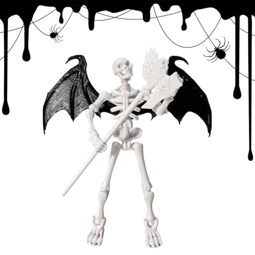 Skelett Figur Deko Beweglich - Gelenkfigur Spielzeug Für Kinder - Artikuliertes Montagespielzeug Für Kreativspiel Sammler Fantasy Liebhaber Fotografie Vitrine Bücherregal Fensterbank Skelett Figur Deko Beweglich - Gelenkfigur Spielzeug Für Kinder - Artikuliertes Montagespielzeug Für Kreativspiel Sammler Fantasy Liebhaber Fotografie Vitrine Bücherregal Fensterbank von Generisch