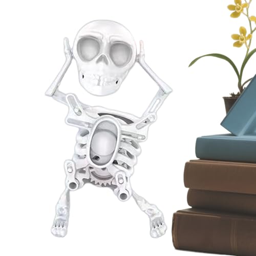 Skelett Spielzeug | Aufziehbare Schaukelnde 3D Gedruckte Skelett Figur Für Kinder | Halloween Spieluhr Dekoration Für Jugendliche Kinder Erwachsene Desktop Deko Skelett Spielzeug | Aufziehbare Schaukelnde 3D Gedruckte Skelett Figur Für Kinder | Halloween Spieluhr Dekoration Für Jugendliche Kinder Erwachsene Desktop Deko von Generisch