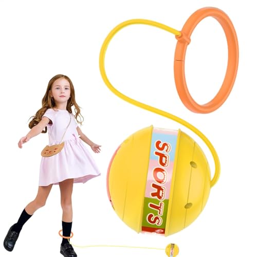 Skip Ball Knöchelspielzeug | Sport Swing Ball | Glühender Knöchel Skip Ball Spielzeug | Springball Fußring | Swing Jumping Bouncing Ball | Hüpfball Spaß Fitness Spielzeug für Nachtspielen von Generisch