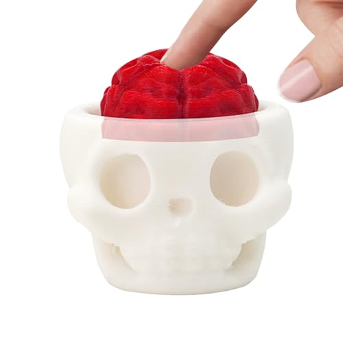 Skull Brain Keyboard Clicker - 3D -Tastatur -Zappelspielzeug für Kinder und Erwachsene, Fingerschlüsselkap -Clicker, ruhiger Begleiter, ABS -Material, 4.3x3.8x5.1cm, Neuheitengeschenk für Reisen Skull Brain Keyboard Clicker - 3D -Tastatur -Zappelspielzeug für Kinder und Erwachsene, Fingerschlüsselkap -Clicker, ruhiger Begleiter, ABS -Material, 4.3x3.8x5.1cm, Neuheitengeschenk für Reisen von Generisch