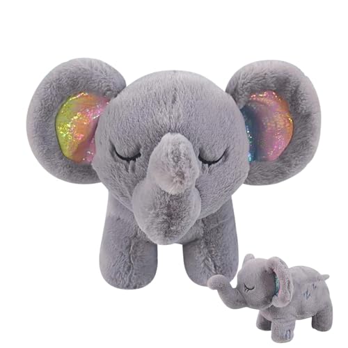 Sleep Training Toy, Light and Sound Elephant, Comforting Sleep Buddy, Breathing Motion Toy, Soothing Nighttime Friend, Plush Animal with Lights, Gentle Music Elephant, Therapeutic Stuffed Animal, Slee von Generisch