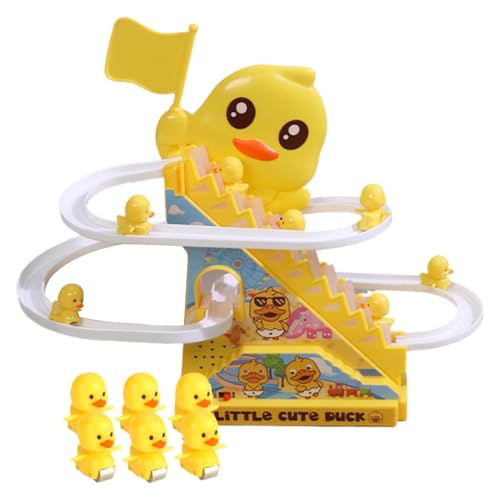 Small Ducks Climbing Toys, Funny Ducks Toy, Electric Duck Climbing Toy, Duck Climbing Stairs Track, Kids Climbing Duck Toy, Slide Track Duck Toy, Electric Climbing Toys, Daycare Center Toy von Generisch