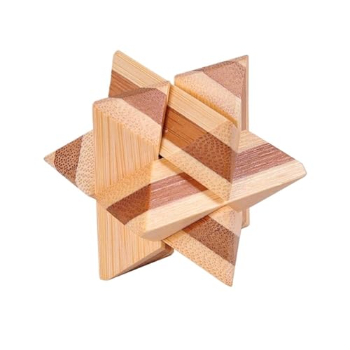 Small Lock IQ Gehirn-Teaser, Lernspielzeug aus Holz, zum Entsperren von Erwachsenen, Montessori-Puzzle-Spiel (Stil h) von Generisch