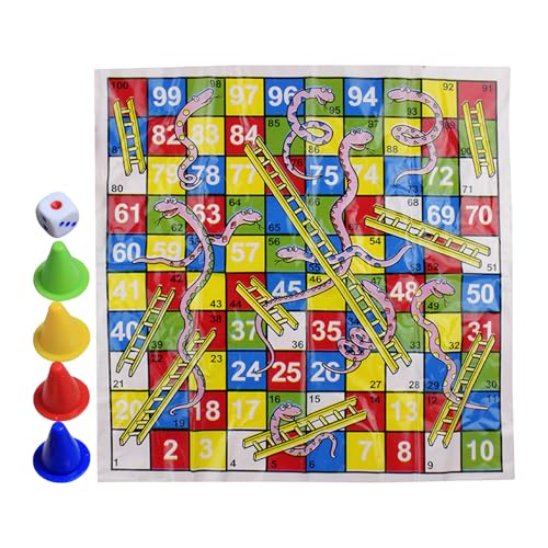 Snakes And Ladders Brettspiel - Klassische Brettspiele Für Familienspaß | Rutschen Und Leitern Bretter Spiel | Schlangen Aand Ladder Magnetic Folding Bord Games Set | Reisefreundliche Gams Für Kinder, Snakes And Ladders Brettspiel - Klassische Brettspiele Für Familienspaß | Rutschen Und Leitern Bretter Spiel | Schlangen Aand Ladder Magnetic Folding Bord Games Set | Reisefreundliche Gams Für Kinder, von Generisch