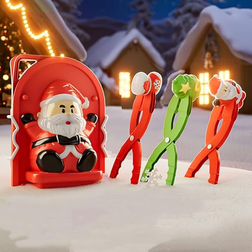 Snowball Maker Spielzeug, Schnee Ball Makers Spielzeug für Kinder im Alter von 4-8, Winter Schnee Outdoor abnehmbare Schnee Clip Spielzeug Tool Kit für Geburtstag Weihnachten Stocking Stuffer (C) von Generisch