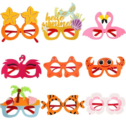 Sonnenbrille für Party, Hawaiian Party Sonnenbrille - 9x Beach Party Pool Dekoration Sonnenbrille - Lustige thematische kühle Neuheit Streichbrille für hawaiianische Strandkreuzfahrt, Camping -Abschlu Sonnenbrille für Party, Hawaiian Party Sonnenbrille - 9x Beach Party Pool Dekoration Sonnenbrille - Lustige thematische kühle Neuheit Streichbrille für hawaiianische Strandkreuzfahrt, Camping -Abschlu von Generisch