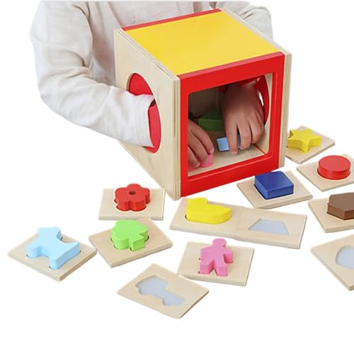 Sorter Shape - Sensorisches Holzsortierpuzzle | Classic Educational Fine Motor Skills Game für Zuhause, Nistkrippen, Reisen, Frühlernspielzeug Für Kinder, Bl Sorter Shape - Sensorisches Holzsortierpuzzle | Classic Educational Fine Motor Skills Game für Zuhause, Nistkrippen, Reisen, Frühlernspielzeug Für Kinder, Bl von Generisch