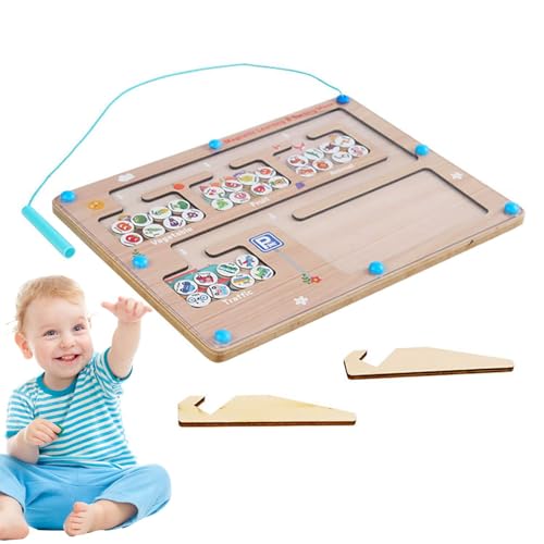 Sortierlabyrinth, Magnettafel-Rätsel | Learning Maze Game Tracing Board - Sortier- und Stapelspielzeug, Vorschulaktivitäten, Reisespiel für Kleinkinder für und Mädchen von Generisch