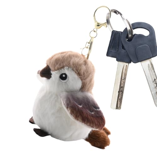 Sparrow Plüschspielzeug - Leichtes realistischer Spermapendentant | Praktisches dekoratives Mini Stofftier | Realistiic Vogelschlüsselkette für die Schultasche, einen Tote -Rucksack Sparrow Plüschspielzeug - Leichtes realistischer Spermapendentant | Praktisches dekoratives Mini Stofftier | Realistiic Vogelschlüsselkette für die Schultasche, einen Tote -Rucksack von Generisch