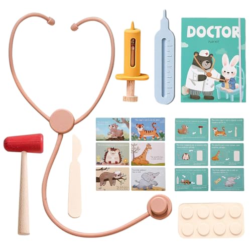 Spiel Arztkoffer - Kleinkind Arztspielzeug Set - Krankenhaus Stethoskop Zubehör Für Kinderkrippe Kindergarten Spiel Arztkoffer - Kleinkind Arztspielzeug Set - Krankenhaus Stethoskop Zubehör Für Kinderkrippe Kindergarten von Generisch
