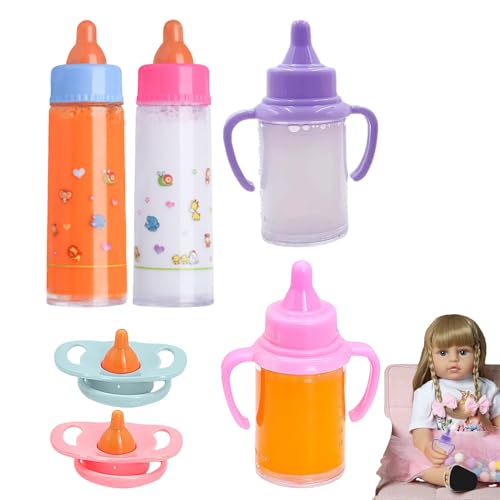 Spiel Baby Fläschchen - Puppen Pflege Schnuller Set,Milchflasche Spielzeug mit Schnuller für Mädchen Kinder Haus Schule Kindergarten Krippe Weihnachten Geburtstag Spiel Baby Fläschchen - Puppen Pflege Schnuller Set,Milchflasche Spielzeug mit Schnuller für Mädchen Kinder Haus Schule Kindergarten Krippe Weihnachten Geburtstag von Generisch