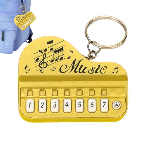 Spielbarer Klavierschlüsselkette - Mini Musical Toy, Light and Sound | Kreativer Fingerpiano Keyring für Kinder Anfänger Geschenk tragbares Mini -Keyboard -Musikinstrument Spielen Verwendung Spielbarer Klavierschlüsselkette - Mini Musical Toy, Light and Sound | Kreativer Fingerpiano Keyring für Kinder Anfänger Geschenk tragbares Mini -Keyboard -Musikinstrument Spielen Verwendung von Generisch