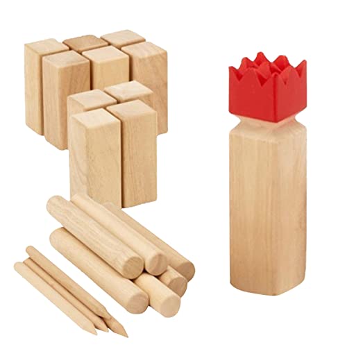 -Spiele für Erwachsene - Spiel Holzset | Wurfspiel-Set für den Außenbereich, Pinewood Rasenspiel, Wurfspiel für Kinder, Kinder und Erwachsene von Generisch