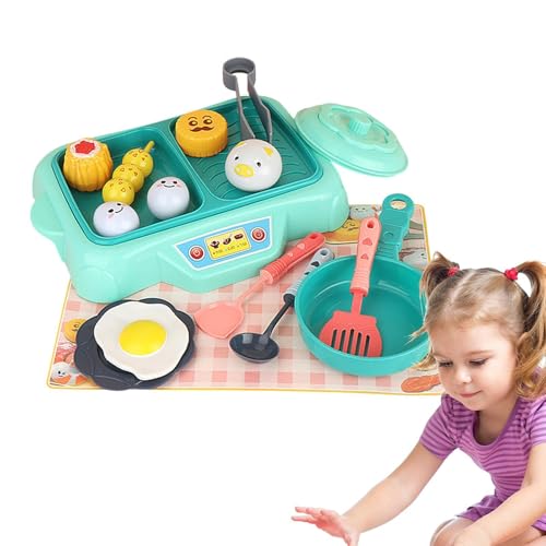 Spielen Sie Kitchen Food, Kleinkindkochset - 16 Stücke Spielen Küchenkit Kochspielzeug Kochgeschirr | Realistische interaktive gebratene Eier -Spielset, Party bevorzugt Accessoires für Ostern von Generisch