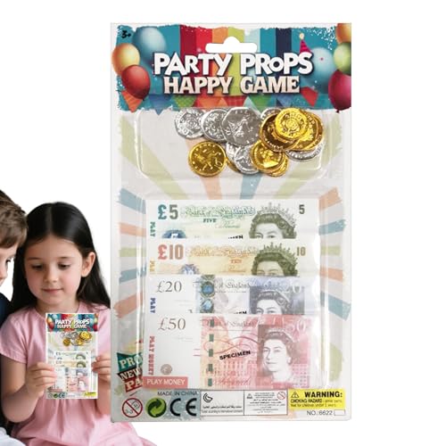 Spielgeld - Geldspiel - Kinder Rollenspiel Zubehör für Schule Hausunterricht Klassenzimmer Geburtstag Reisen Fotografie Zuhause Spielgeld - Geldspiel - Kinder Rollenspiel Zubehör für Schule Hausunterricht Klassenzimmer Geburtstag Reisen Fotografie Zuhause von Generisch