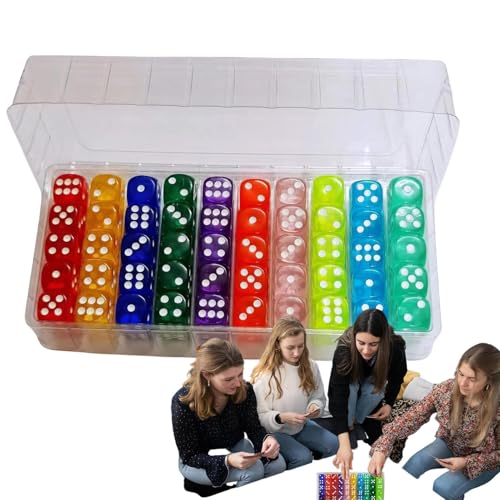 Spielwürfel-, Kristall-Acrylwürfel,100 Stück mehrfarbige Acrylwürfel im Verbessertes Bil- Sorgfältig abgerundetes Spielwürfel-Groß für Brettspiele, Stapelspiele, Barspiele und Geburtstagsfeiersp Spielwürfel-, Kristall-Acrylwürfel,100 Stück mehrfarbige Acrylwürfel im Verbessertes Bil- Sorgfältig abgerundetes Spielwürfel-Groß für Brettspiele, Stapelspiele, Barspiele und Geburtstagsfeiersp von Generisch