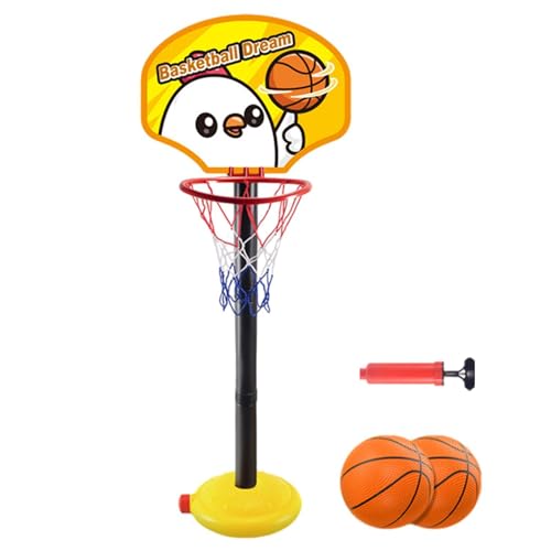 Spielzeug-Basketball-Set – Flexibler Basketballständer In Heimhöhe | Kinder-Basketball-Spielset, Verstellbares Basketballkorb-Set, Tragbarer Basketballkorb Für Kindergarten, Klassenzimmer, Keller, Auf von Generisch