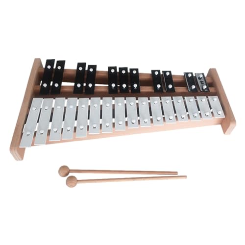 Spielzeug-Xylophon, Kleinkind-Xylophon, Kleines Xylophon, Instrument für Kinder und Mädchen, tragbar, professionelles Glockenspiel mit 27 Noten, interaktives Spielzeug-Xylophon für Kinder von Generisch