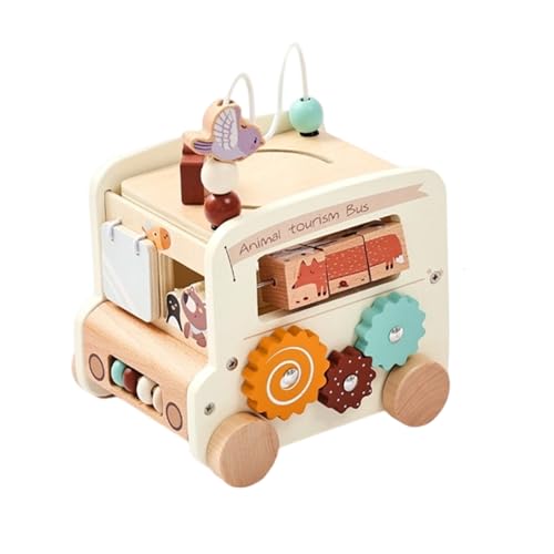 Spielzeugbus | Vorschulbildung Spielzeug | Holz Xylophon Puzzle Game Bus | 5-in-1-geschäftigen Box-Spielzeuge | Multifunktionale Lernbusse für Kinder, Kleinkinder, Kindergarten, Klassenzimmer, Urlaub, Spielzeugbus | Vorschulbildung Spielzeug | Holz Xylophon Puzzle Game Bus | 5-in-1-geschäftigen Box-Spielzeuge | Multifunktionale Lernbusse für Kinder, Kleinkinder, Kindergarten, Klassenzimmer, Urlaub, von Generisch