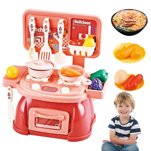 Spielzeugküche für er,Küchen-Kinderspielset - Rollenspielset mit Spielzeugküche - Realistisches tragbares -Spielset für Mädchen und im Alter von 3–8 Jahren von Generisch