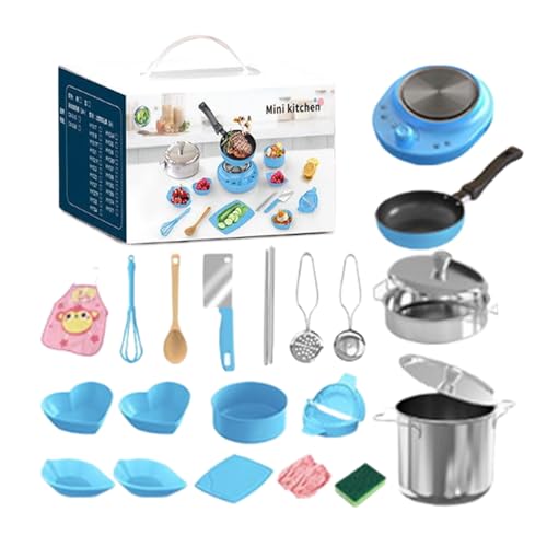 Spielzeugküchen-Sets - Kindergeschirr Spielset,Realistisches Lernspielzeug Kochgeschirr Set für Rollenspiel Kindergarten Klassenzimmer Kinderzimmer Spielzeugküchen-Sets - Kindergeschirr Spielset,Realistisches Lernspielzeug Kochgeschirr Set für Rollenspiel Kindergarten Klassenzimmer Kinderzimmer von Generisch