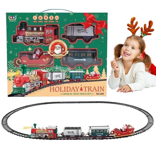 Spielzeuglokomotive, Eisenbahnspielzeug für - Eisenbahnmodell mit Frontlicht und Sound - Kinder im Alter von 3, 4, 5, 6 und 7 Jahren verbessern die Hand-Auge-Koordination, Spielzeug für Kindergarten u von Generisch