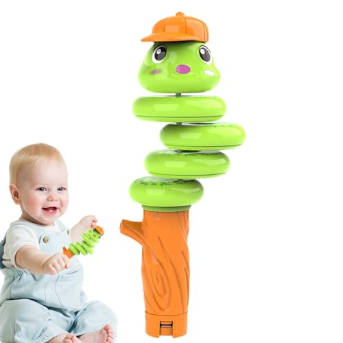 Spielzeugpfeife, Partypfeife - Caterpillar Fidget Toy Schlangenpfeife - Balance-Schaukel, rotierende Schlange, Lern- und Lernspielzeug mit rotierender Handpfeife für Kinder, Jungen und Mädchen von Generisch