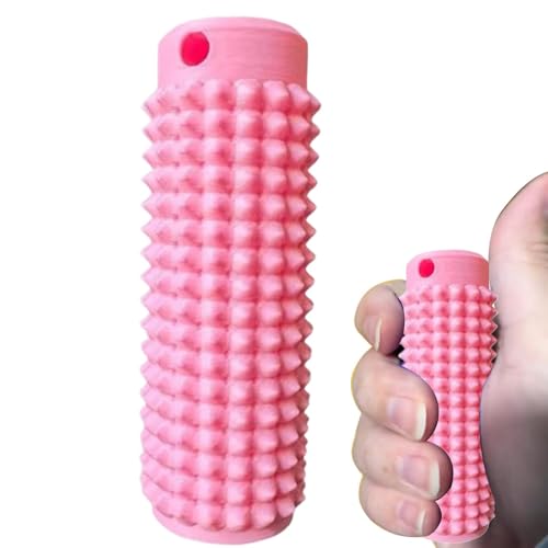 Spiky Grippie Stim Schlüsselanhänger, Fidget Roller Schlüsselanhänger, Roller Spiky Grippie Stim Schlüsselanhänger Zur Stimmungsentlastung, Pocket Stretch Fidget Toy, Hard Spiky Massage von Generisch