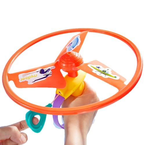 Spin Flying Toy - Handscheiben -Launcher, Propellergleiterspielzeug | Interaktives Spinnerspiel, Hochgeschwindigkeits-Drehscheibe, Outdoor-lustiges Spielzeug für Kinder, benutzerfreundliches Spielset, von Generisch