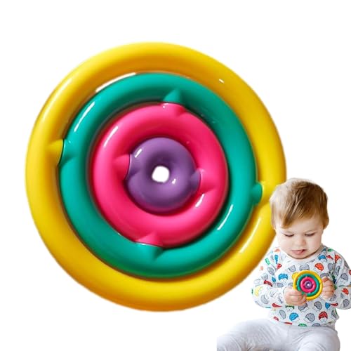 Spinner-Spannungsabbau-Spielzeug, rotierendes 3D-Puzzle-Spielzeug, Schreibtischspiel Fidget Toys, Maze Ball Entlastungsspiel, Brain Teaser Reisespielzeug, farbenfrohes Spannungsabbauspielzeug für Kind von Generisch