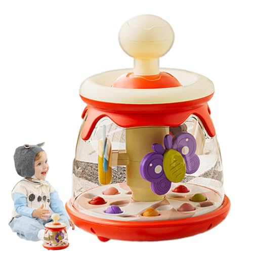 Spinner Toys Babies, Rotating Press Spin Baby Toy, 7.99x5.91x5.91in Early Learning Carousel, Educational Dome Tumble, Developmental Engaging Play for Boys & Girls von Generisch