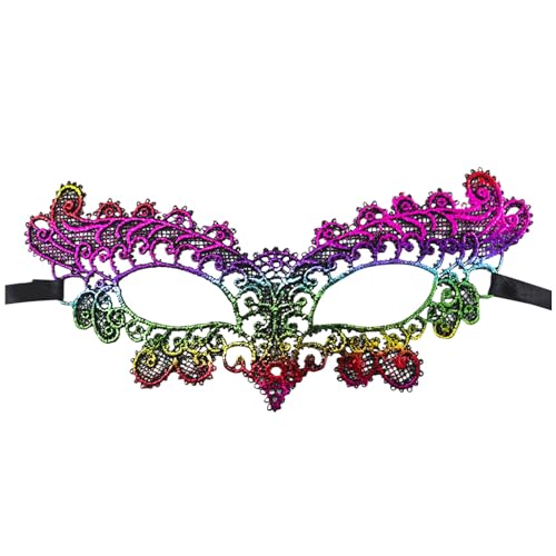 Spitze Karneval Dekorationen für Party Exquisite venezianische Ball Maskerade Ball Masken Karneval Zubehör Kostüme Maske Kopfbedeckung 2025 Karneval Karneval Maske Outfit Stirnbänder von Generisch