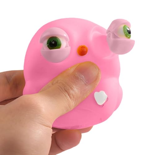 Squeezy Animal Toy mit Pop -Out -Augen, Animal Squeeze -Spielzeug | Eye Poping Cartoon Squeeze Toy | Weicher Stressabbau Zappern Gadgets lustiger Stretch Ball für Kinder von Generisch