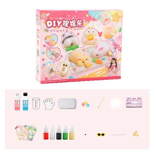 Squi-shy Making Kit DIY Squeeze Toys, Machen Sie Ihr eigenes Squi-shy Set Squi-shy Making Kit, Taba Squi-shy Kit Stress Reliever Sensory Toys, Squeeze Toy Geschenke für Ostern Weihnachten und von Generisch