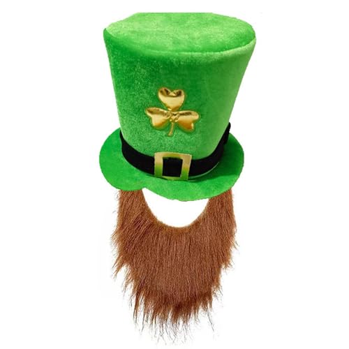 St. Patricks Day Hut – Passender irischer Feiertagshut | Kobold-Kostüm, grüne Kobold-Kopfbedeckung, Festival-Kostüm, St. Patrick's Day liefert Foto-Requisiten für die irische Karnevalsparty von Generisch