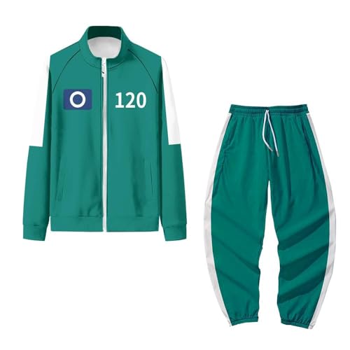 Staffel 2 Costume Merch Unisex, Cosplay Sweatshirt Kostüm, Cosplay Anzug Set für Erwachsene/Kinder, Cosplay Karneval Kostüm Party Requisiten (Green- O 120, XXXL) von Generisch