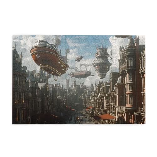 Steampunk Fantasy Ship 1000 Teile Puzzle für Erwachsene Holzpuzzles für Erwachsene Geschenke Wohnkultur Steampunk Fantasy Ship 1000 Teile Puzzle für Erwachsene Holzpuzzles für Erwachsene Geschenke Wohnkultur von Generisch